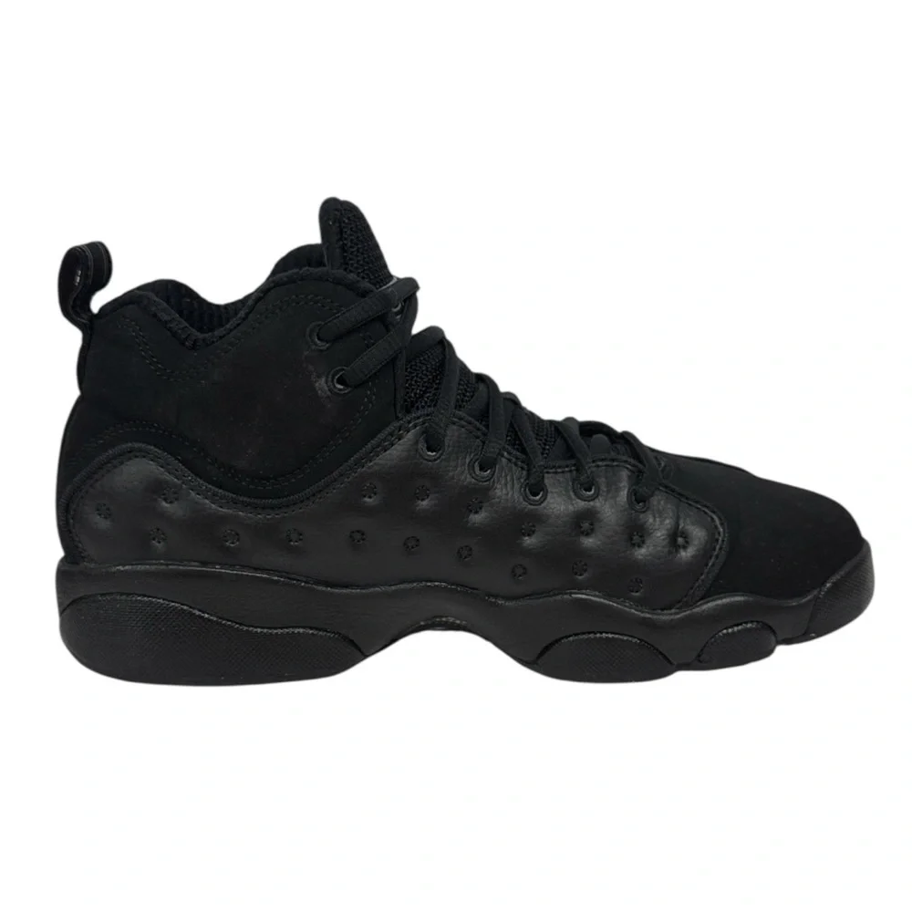 Nike Air Jordan Jumpman Team II Black 2 Basketball Shoes 820273-001 Size US 7Y